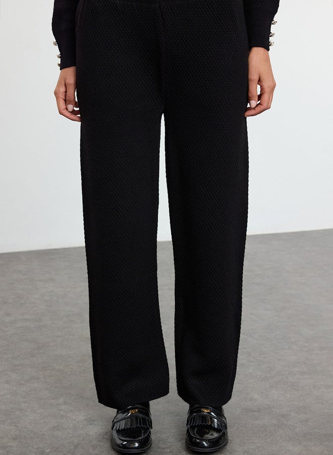 trendyol Black Pearl Buttoned Knitwear Bottom-Top Set TCTAW25US00035 - Image 4