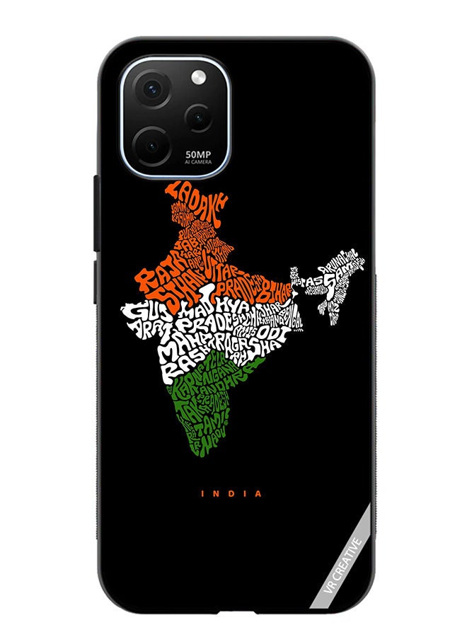 VR CREATIVE Protective Case Cover For Huawei Enjoy 50z India Map With All Indian States Name Design Multicolour - Image 1