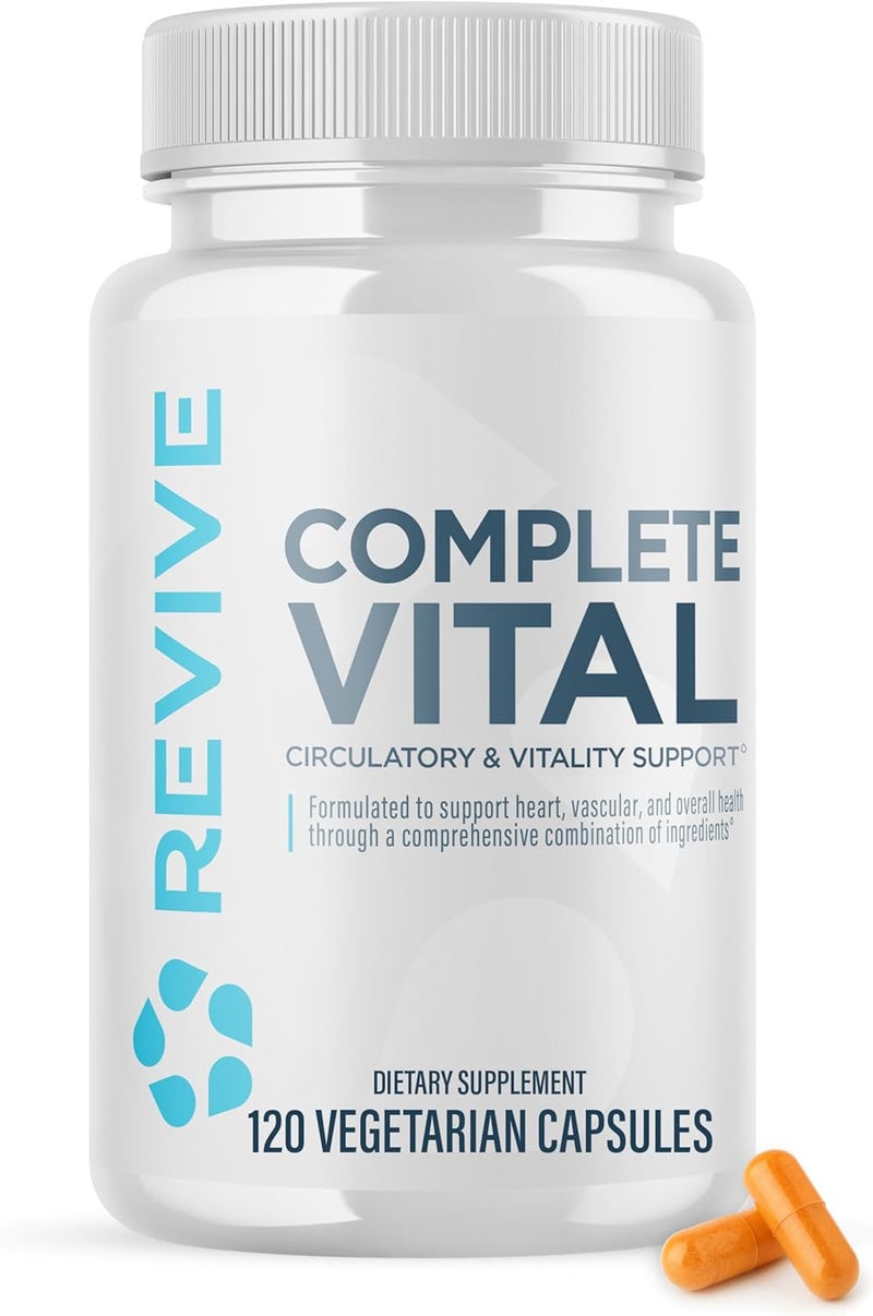 Revive MD Supplements  Support Complete Vital 120 Vegetarian Capsules  NAC  CoQ10 Supplement Supports Health  Antioxidant Activity - Image 1