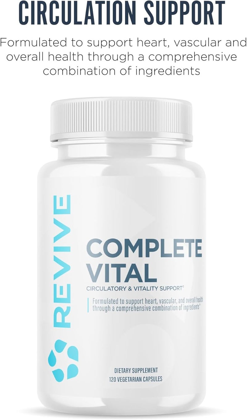 Revive MD Supplements  Support Complete Vital 120 Vegetarian Capsules  NAC  CoQ10 Supplement Supports Health  Antioxidant Activity - Image 2