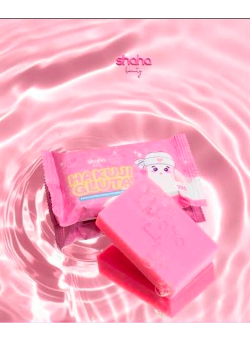 Shaha beauty HAKUJI GLUTA Advanced Bleaching Complex soap 3soaps 210g(3soapsx70g) - Image 1