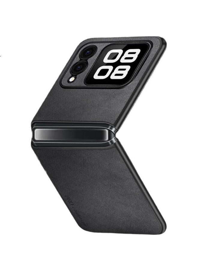 Shangsu Shang Su Sheepskin Foldable Silicone Soft Case For Huawei Nova Flip Phone Case Huawei Nova Flip Protective Case Sheepskin Foldable Silicone Soft Case Anti-Fall Female Male Shell Starry Black - Image 1