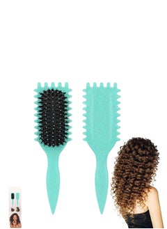 Adando Adando Curly Hair Brush Curl Define Styling Brush Wet Dry Detangler Hair Brush The Essential Tool For Shaping And Styling Your Curls Detangling for Combing Men and Women Achieve Perfectly Defined Curls  - Image 1