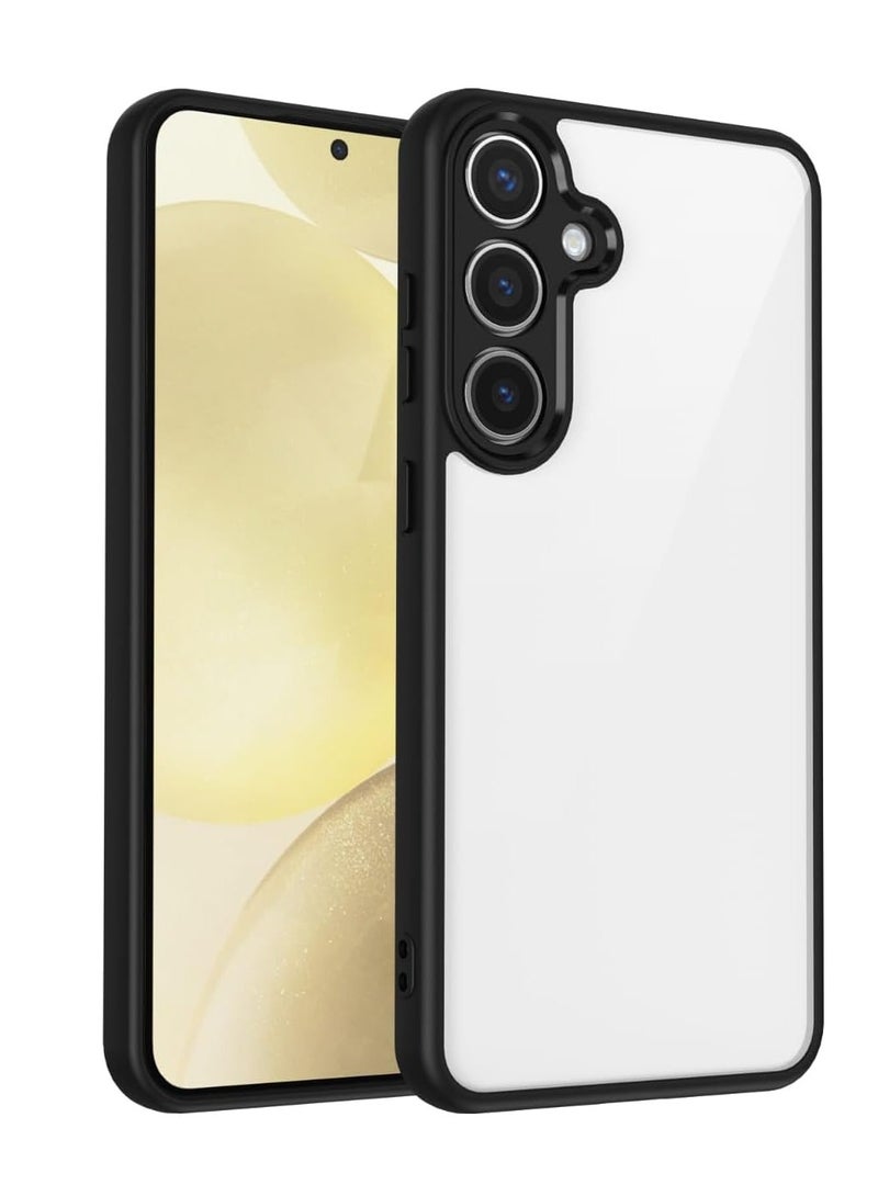 Case Cover Shockproof Hard PC Back Soft TPU Frame Anti-yellowing Slim Protective Cover Compatible with Samsung Galaxy A35 (Clear) - Image 1