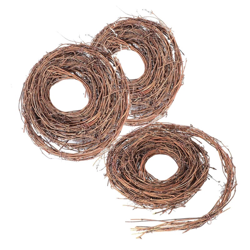 Kidlearn 3 Pack 15 Feet DIY Crafts Natural Grapevine Twig Vine Garland Wreaths for Wedding House Holiday Door Wall Decor