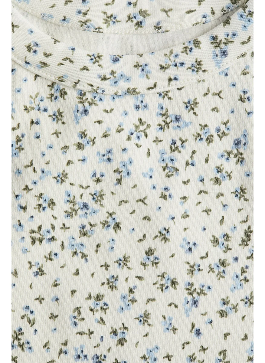 H&M Printed Cotton Vest Top