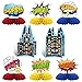 KSKSPE Hero Theme Party Decorations8 PCS KSKSPE Hero Centerpieces for Tables Honeycomb Centerpieces 3D Hero Theme Party Decor Supplies Boys Girls - Image 2