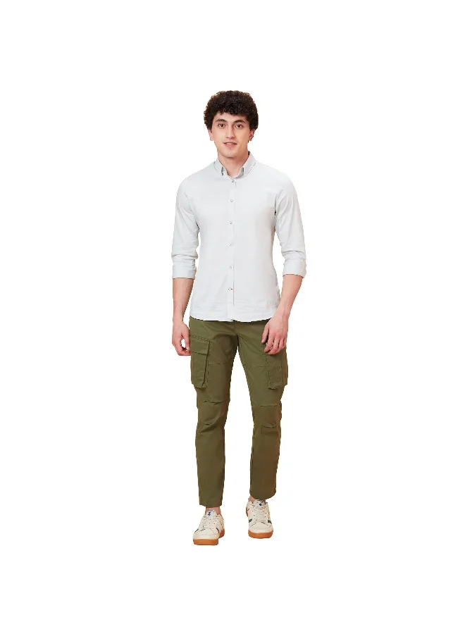 بيينغ هيومان Mens Olive Slim Fit Cargos