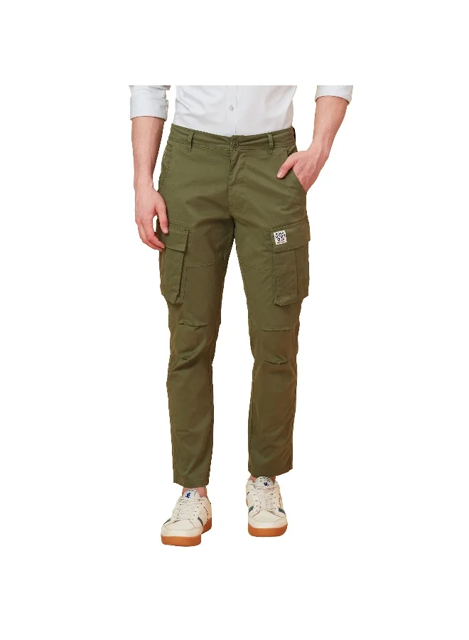 بيينغ هيومان Mens Olive Slim Fit Cargos