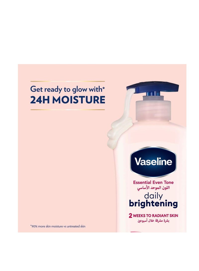 فازلين لوشن فازلين للجسم إيفنتون لتفتيح البشرة يوميًا، 400 مل (عبوة من قطعتين) - Image 3