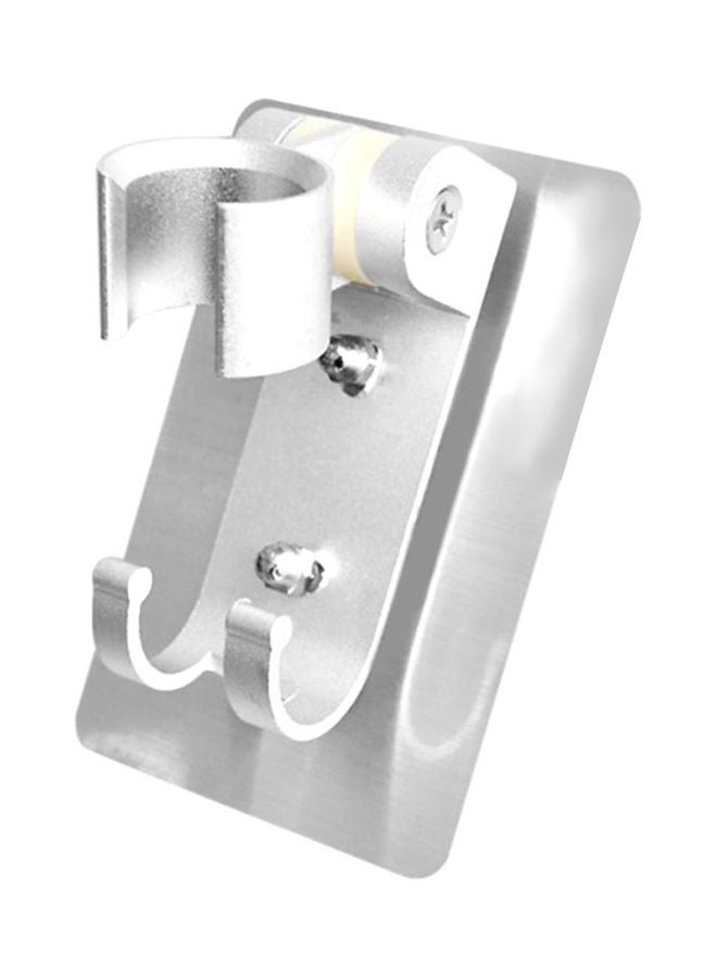 Voberry Adjustable Chrome Finish Shower Head Holder Silver 8x5x80centimeter - Image 1