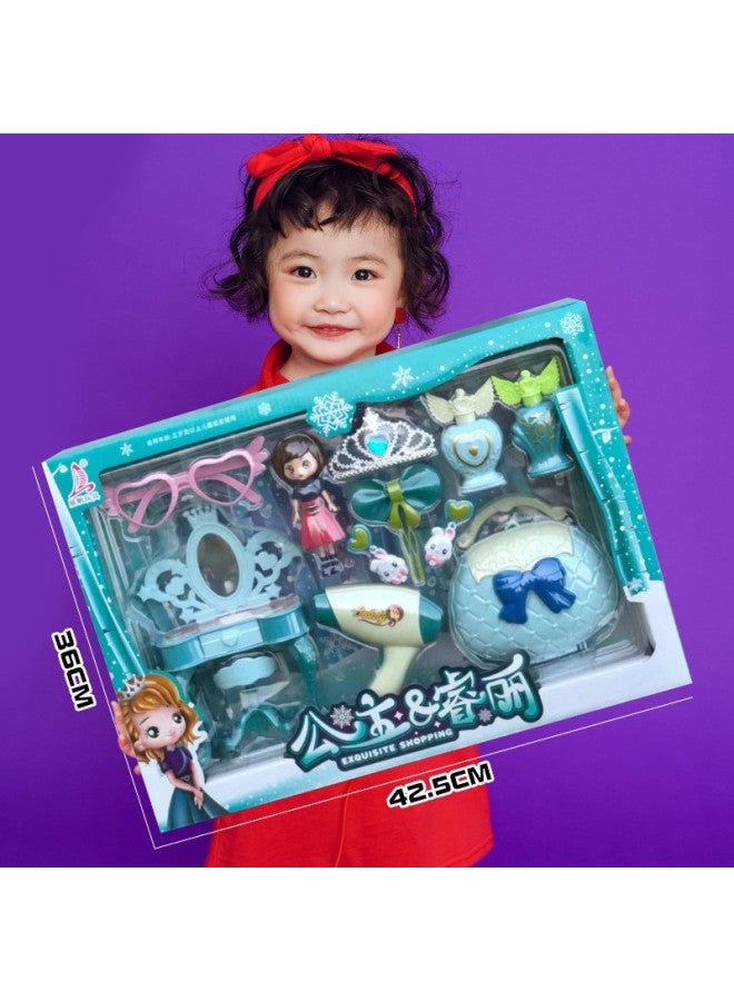 Children's Family Simulation Small Appliances Kitchen Kitchenware Tableware Refrigerator Accessories Toy Set Boys And Girls Toys-Color:811-364 Happy Kitchen Set - Image 5