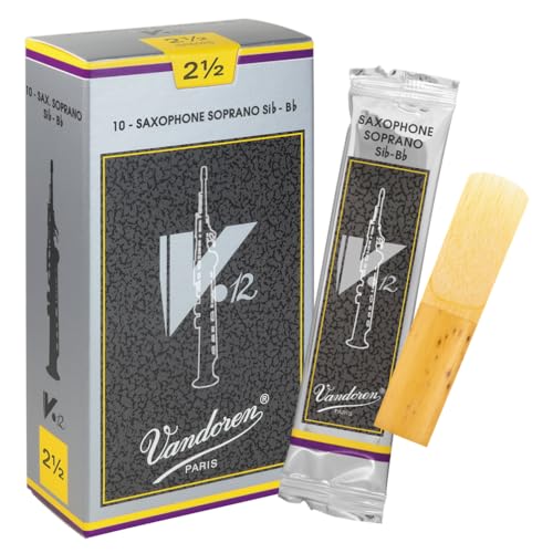 Vandoren SR6025 Soprano Sax V.12 Reeds Strength 2.5; Box of 10 - Image 1