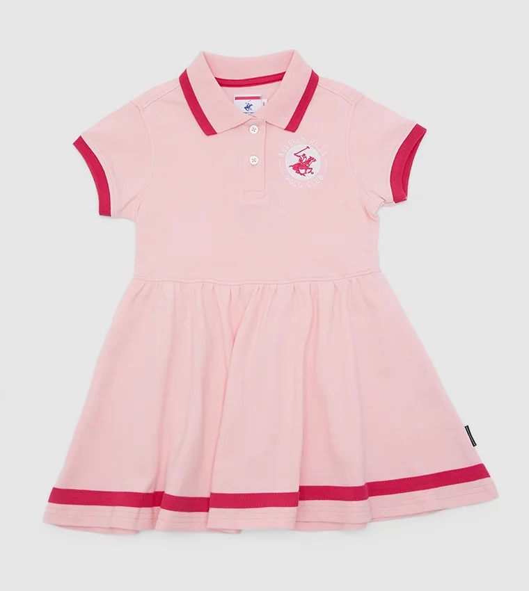 BEVERLY HILLS POLO CLUB Cruise Logo Detailed Polo Dress
