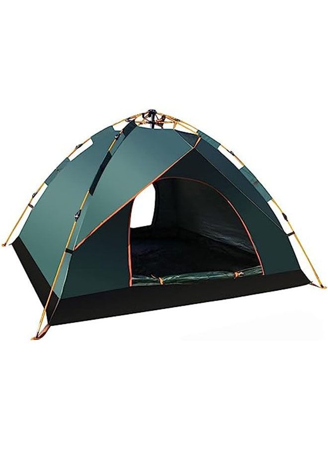 Arabest Camping Tent 3-4 Persons, Pop Up Tents Removable Instant Tent 2 Door Breathable Waterproof UV Protection, Family Dome Tent for Family Outdoor Sports Travel Picnic with Carrying Bag  - Image 1