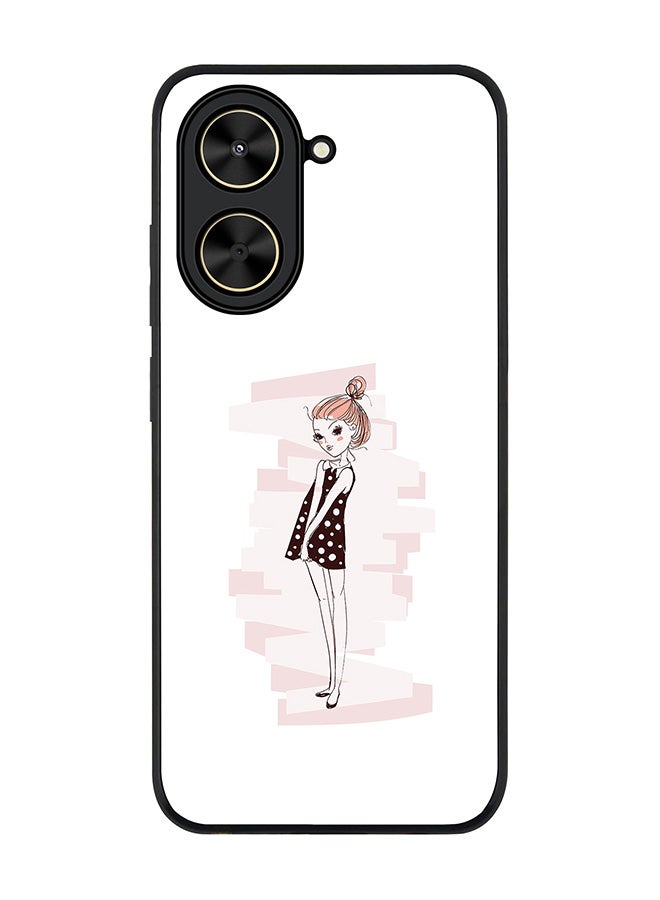Stylizedd For Xiaomi Poco C71 / Redmi A5 4G Case,Slim fit Camera Protection, Shockproof Thin Phone cover  - Shy Teen