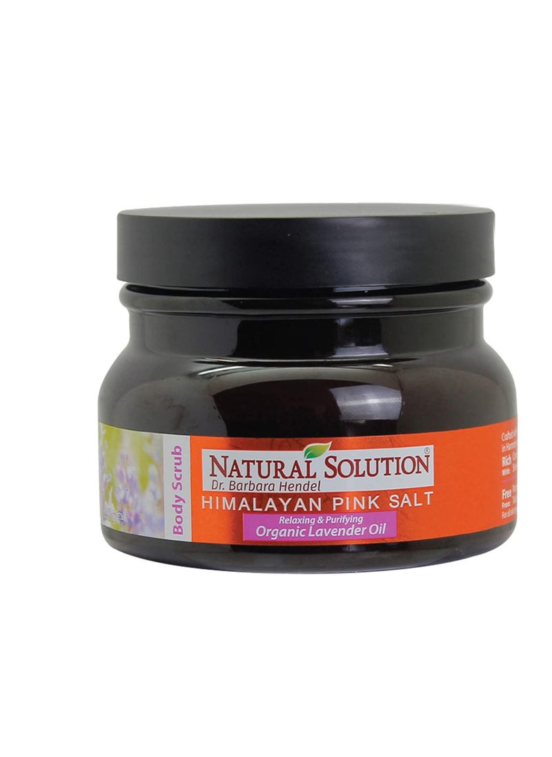 Natural Solution - Natural Himalayan Pink Salt Body Scrub with Lavender Oil – Relax, Purify & Reveal Younger-Looking Skin Every Day, Exfoliating and Nourishing, 12.3 oz - Image 1