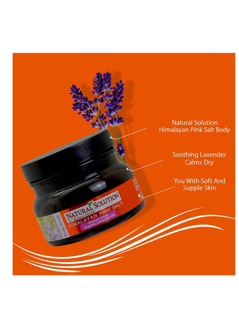 Natural Solution - Natural Himalayan Pink Salt Body Scrub with Lavender Oil – Relax, Purify & Reveal Younger-Looking Skin Every Day, Exfoliating and Nourishing, 12.3 oz - Image 1