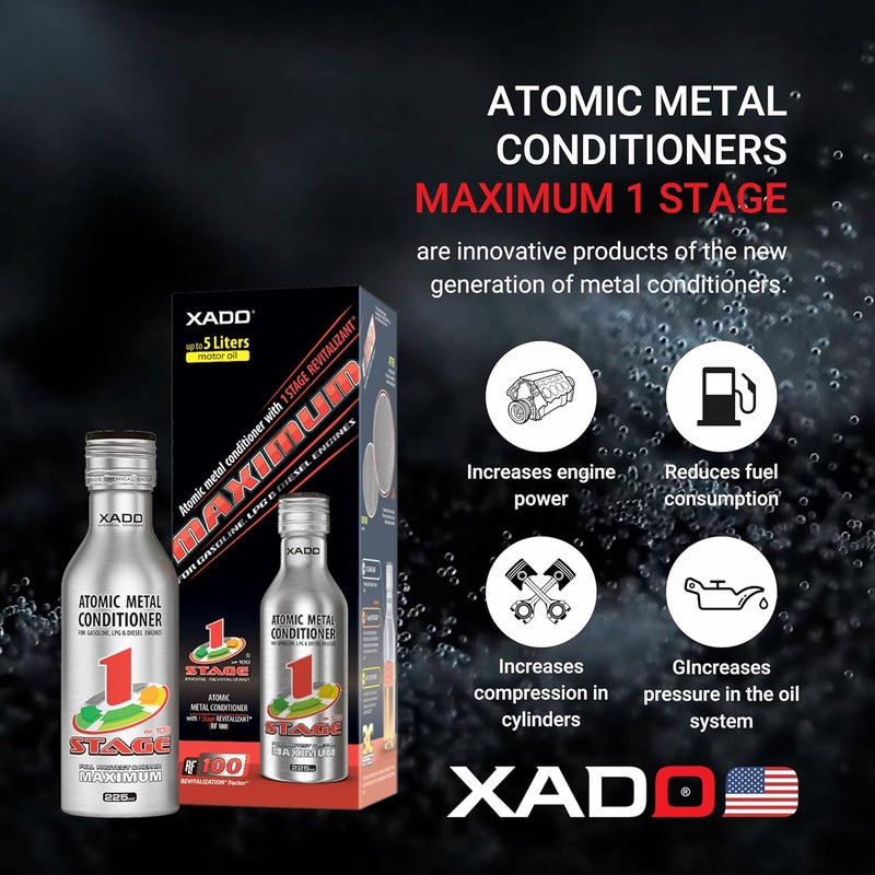 XADO Atomic Metal Conditioner for Engine Treatment - 225ml - Image 3