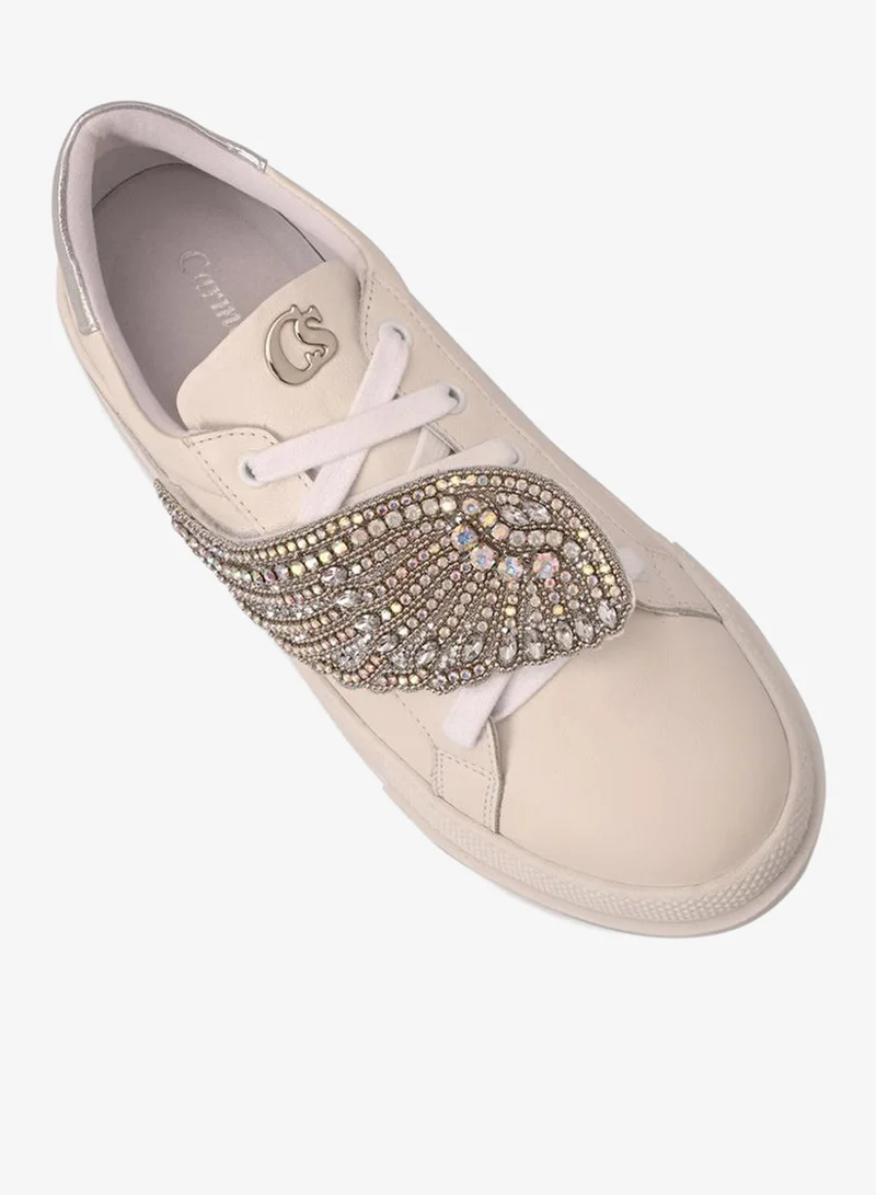 Carmen Steffens  Cristal Wing Bianco Sneakers for Women | Best Price UAE