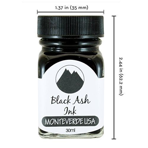 Monteverde USA Ink with ITF Technology, 30 ml Black Ash (G309BA) - Image 2