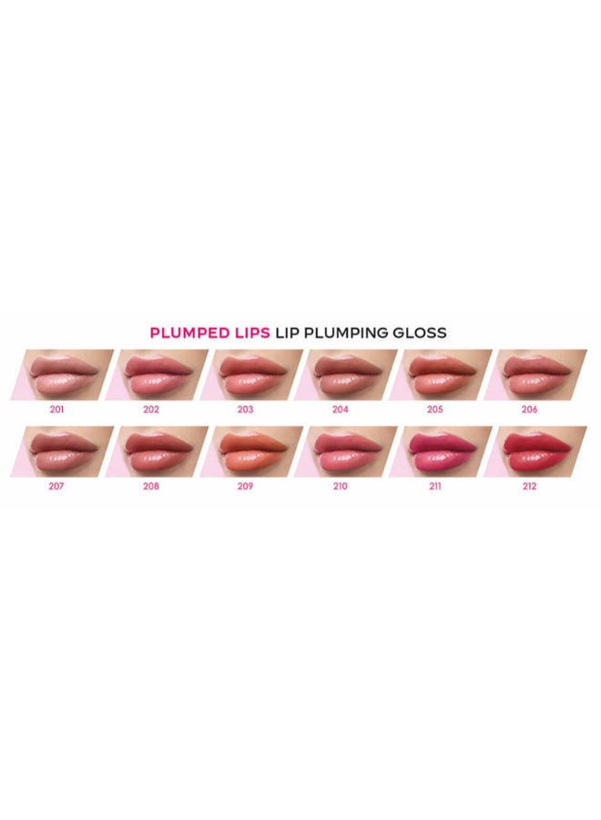 Golden Rose Plumped Lips Lip Plumping Gloss 206 Shinning Pink - Image 3