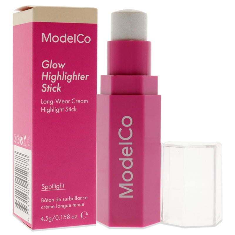 ModelCo Glow Highlighter Stick - Hydrating, Creamy Texture - Buildable And Long-Wearing Formula - Creates A Natural, Radiant Finish - Melts Into The Skin For Instant Radiance - Spotlight - 0.158 Oz - Image 3