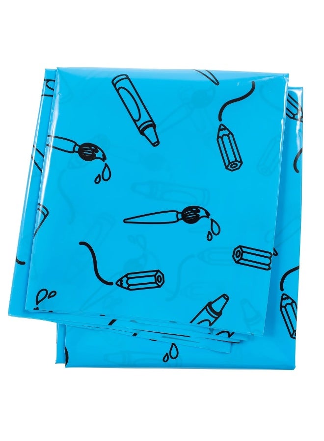 READY 2 LEARN Messy Mat | Protect Tables and Floors While Crafting | Washable High Chair Mat | Waterproof | Reusable and Lightweight | 60”L x 60”W - Image 1