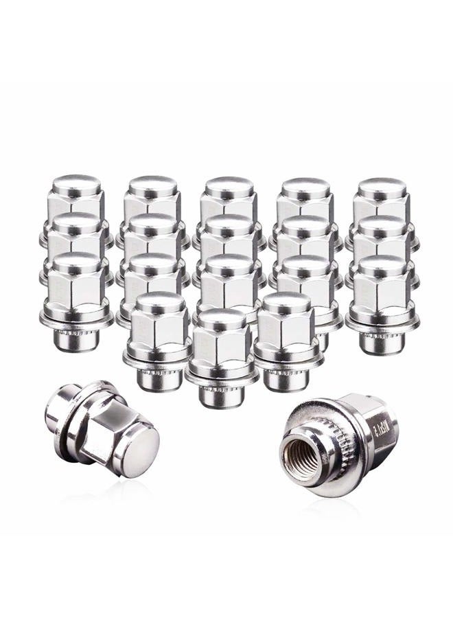 Ameetaa 12x1.5 Lug Nuts 20 Pcs Chrome Closed End Mag Style Lug Nuts with Washer 13/16'' (21mm) Hex Compatible for Toyota Camry/Corolla/Tacoma Lexus 5 Lug 4 Lug Wheels - Image 5