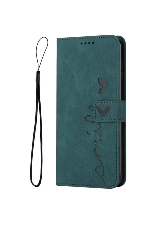 S-TOP Case For Motorola Moto G60S Skin Feel Heart Pattern Leather Phone Case - Image 2