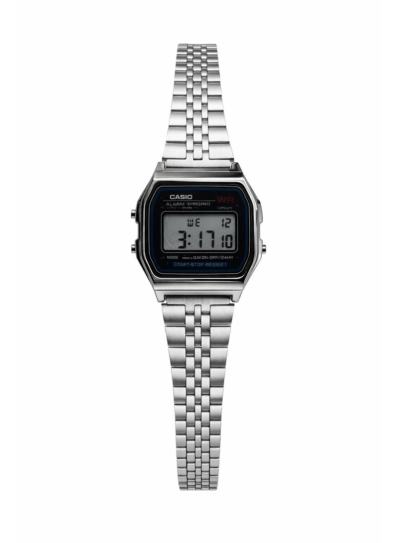 Casio Silver Digital Watch – Classic Alarm Chrono | Retro Stainless Steel