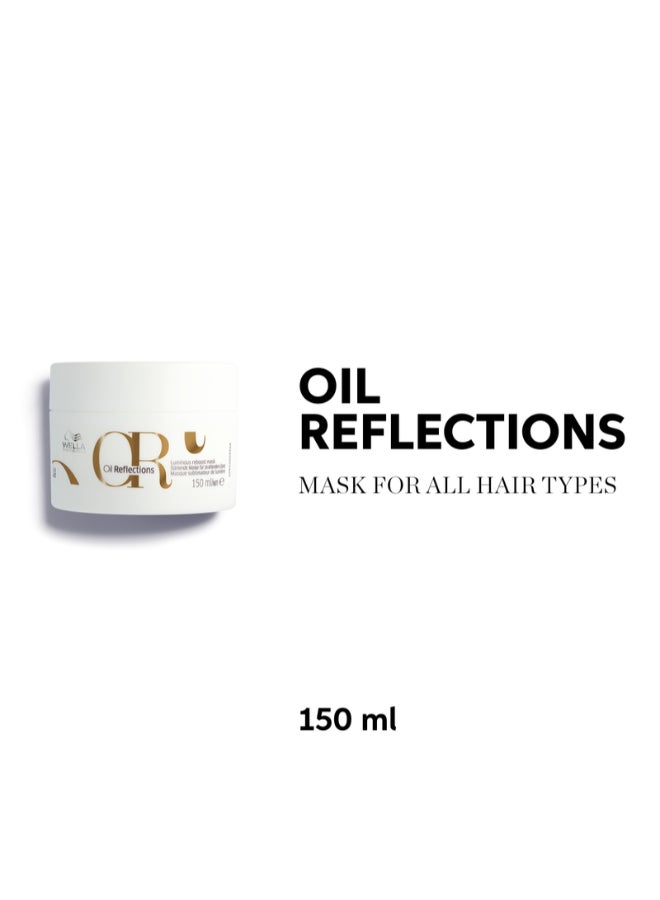 Wella Professionals قناع إعادة تعزيز اللمعان من زيت ريفلكشنز - يغذي ويعيد توازن الشعر الناعم واللامع (150 مل) - Image 2