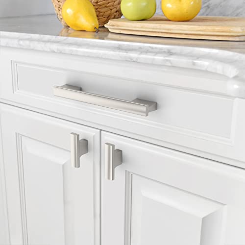 Amerdeco 10 Pack Brushed Satin Nickel Cabinet Knobs 2 Inch (50MM) Single Hole Cabinet Pulls Kitchen Cabinet Knobs Drawer Knobs ZH0026 - Image 3