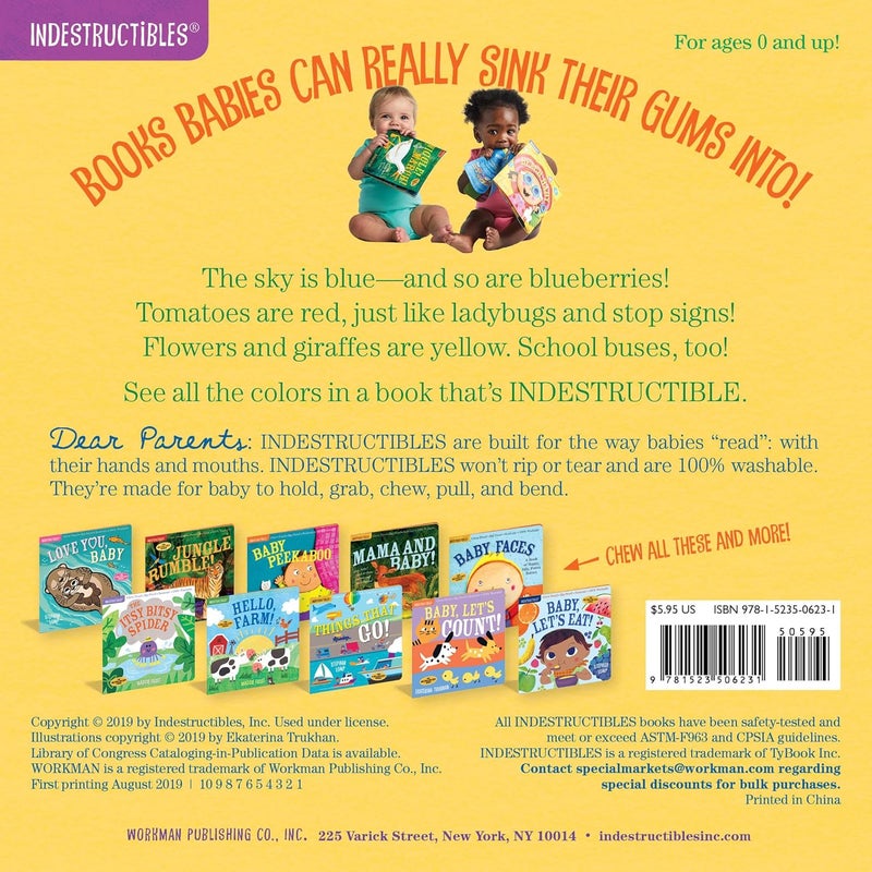 Indestructibles: Baby, See the Colors!: Chew Proof · Rip Proof · Nontoxic · 100% Washable (Book for Babies, Newborn Books, Safe to Chew) - Image 2