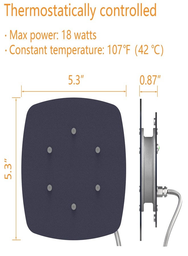 Ogioxam Bird Heater, Thermostatical Bird Warmer for Parakeets, IP67 Waterproof Bird Accessories and Supplies, 12V - Image 3