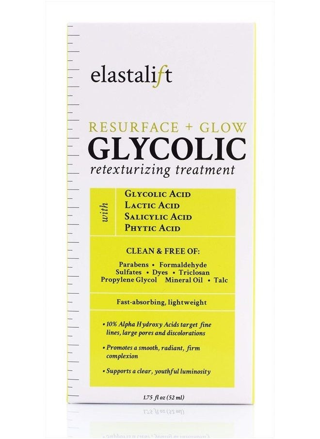 elastalift - Resurfacing Glycolic Acid Facial Peel Serum, Anti-Aging Dark Spot Corrector Facial Peel Reduces Enlarged Pores, Minimizes Fine Lines, Evens Skin Tone, Exfoliating Chemical Peel, 1.75 Fl Oz - Image 1