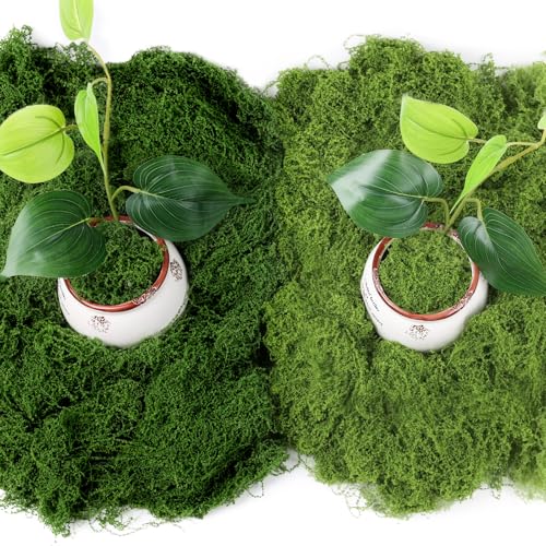 Jollidecor Artificial Moss for Potted Plants 706 OZ Fake Green Moss for Crafts DIY Faux Decorative Moss Planter Filler for Fairy Garden Table Centerpiece Landscaping Terrarium - Image 1
