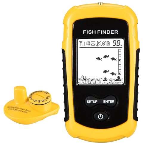 LUCKYLAKER Sonar Handheld Fish Finder Transducer Portable Water Depth Finder Boat Kayak Wireless Transducer Fish Finders - Image 1