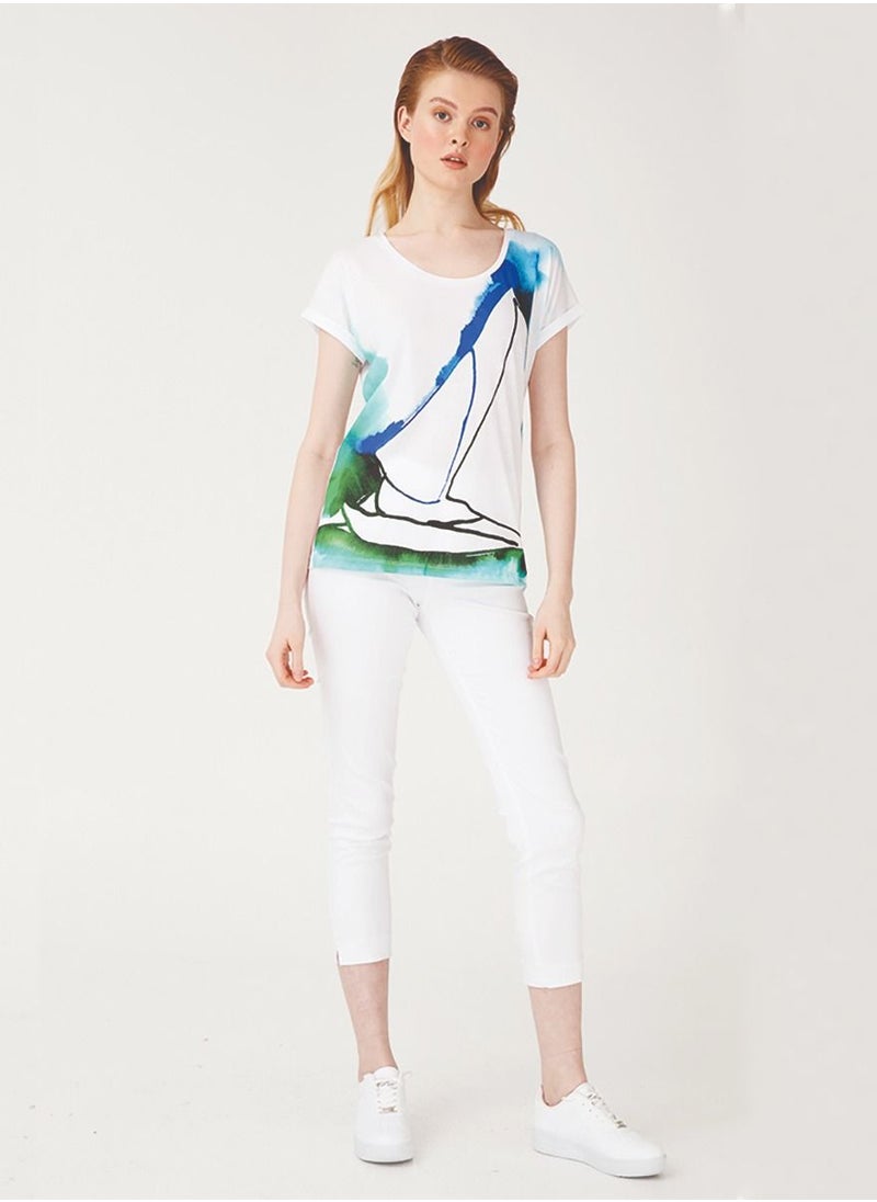 Anemoss - Sailboat Womens T-Shirt - Image 1