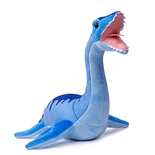 ZHONGXIN MADE Simulation Plesiosaurus Dinosaur Stuffed Plush Toy 16inch Blue Dinosaur Tyrannosaurus Rex Plushie Figurines Stuffed Model Toys SoftGifts for Kids Plesiosaurus - Image 1