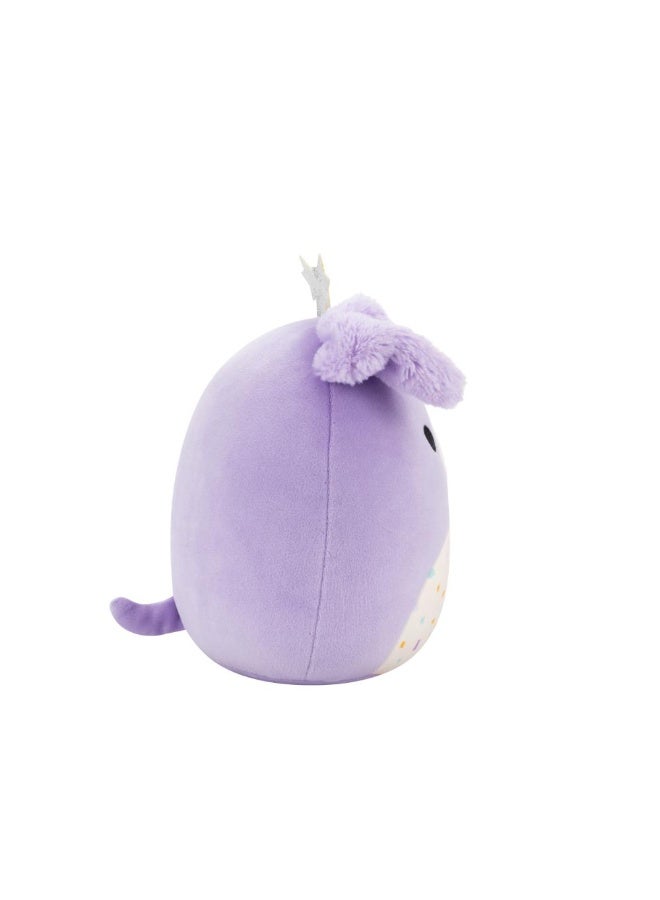 Squishmallows SQCR - Little Plush (7.5 Inch Squishmallows) (Deontay - Purple Retriever W/Confetti Belly and Star Headband) - Image 2