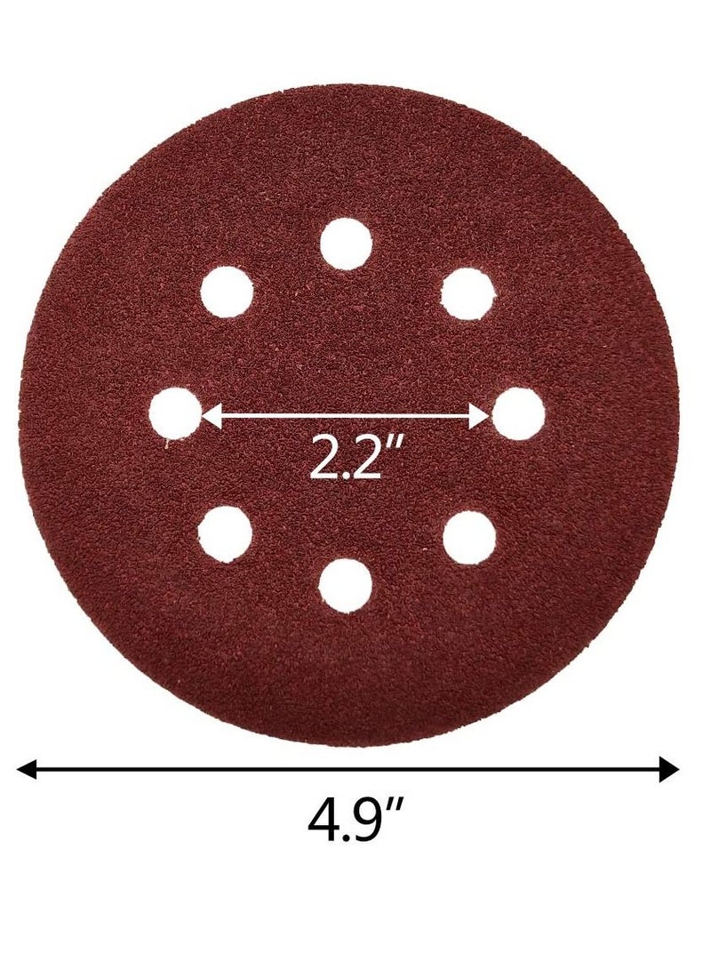 Sanding Discs Sandpaper Assorted 5 Inch 60/80/120/180/240/320 Grits For Power Orbit Sanders Polishing  - Image 5