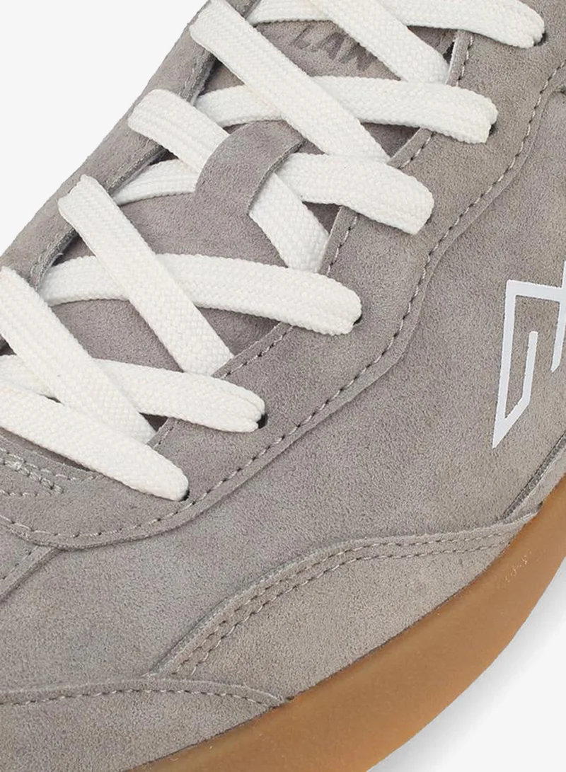 Oaklan By Shoexpress GREY Men Suede Lace-Up Ankle Sneakers for Men | Best Price UAE