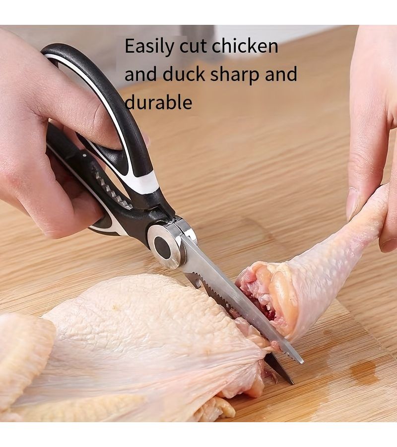 Thick Kitchen Scissors For Multi-Functional Cutting Chicken Duck Fish Bone - Image 1