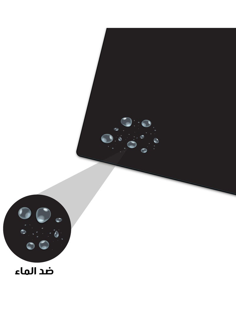 أيه أس أيه وسادة ماوس ممتدة 90 × 40 سم بقاعدة مطاطية غير قابلة للانزلاق مع حواف مخيطة وسطح قماشي ناعم ومقاوم للماء - Image 4