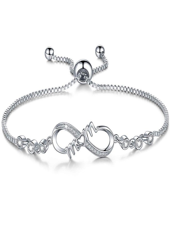 Desimtion Christmas Bracelets Gifts for Mom, Infinity Bracelets for Women Wife, Birthday Stocking Stuffers Jewelry Presents for Mom from Daughter Son - Image 1