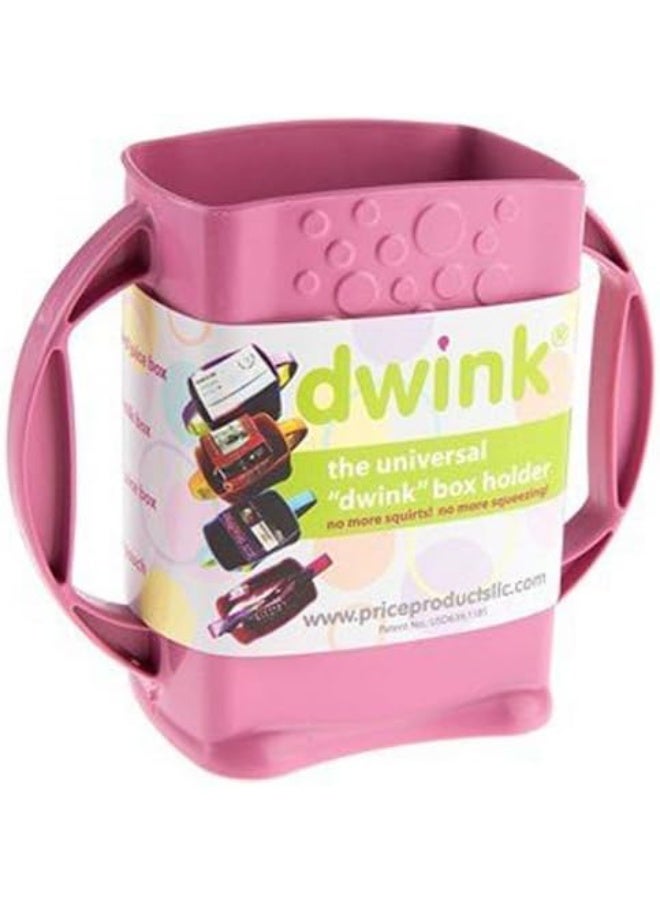 Price Products Dwink Universal Juice Pouch Milk Box Holder (Pink)