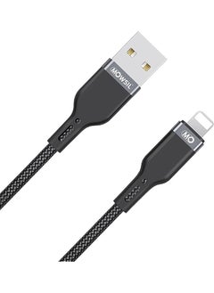 USB-A to Lightning Cable, 2 Meter Length, Grey