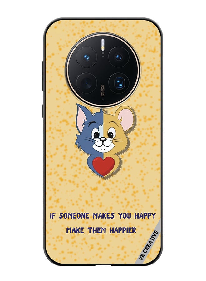 VR CREATIVE Protective Case Cover For Huawei Mate 50 Pro Tom Jerry Design Multicolour - Image 1