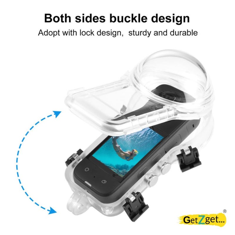 GetZget® Waterproof Invisible Diving Case for Insta360 One X3 Deep Dive Upto 50m Underwater Housing Accessories - Image 2